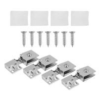 ราคา 4 Pack Glass Door Hinges Glass Cabinet Door Hinge Glass Wine Cabinet Hinge Glass Display Hinge (18159507722)