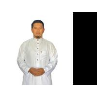 ราคา ชุดมุสลิมชาย แฟชั่นมุสลิมชาย เสื้อโต๊ปสีขาว ชุดโต๊ปชาย ชุดมุสลิมชาย โต๊ปสีขาว มีไซซ์ S M L XL (17407485021)