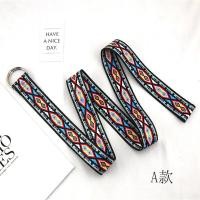 ราคา เข็มขัดผ้าใบลายพิมพ์สไตล์ชาติพันธุ์พร้อมหัวเข็มขัดคู่กางเกงยีนส์ Workwear กางเกงตกแต่ง (21357602554)