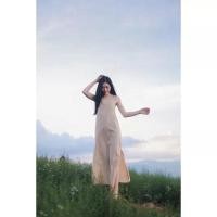 ราคา ชุดเดรสสายเดี่ยว ดีเทลผูกหลัง สีเอิร์ธโทน (20442398147)