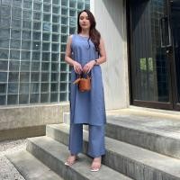 ราคา เดรสแขนกุดผ่า2ข้าง เฉพาะเดรส (21069410987)