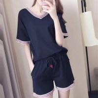 ราคา ชุดเซ็ตแฟชั่น 2 ชิ้น ชุดเซต เสื้อแขนสั้น กางเกงขาสั้น 3ส่วน สินค้าพร้อมส่ง สไตล์เกาหลี (14929626384)