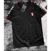 ราคา BIL เสื้อยืดผู้ชาย เสื้อยื้ด เสื้อยืดถูกๆ พร้อมส่ง เสื้อยืดเพย์บอย playboy งานปักหน้าอกสกรีนแขน (17175591517)