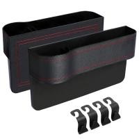 ราคา Car Seat Gap Filler Organizer2 Pack Car Organizer Front Seat Gap Filler With Cup Holder PU Leather Car Console Side Pocket With Usb Charging Hole For CellphonesWallet Cards Coins Drink Cups (160676709