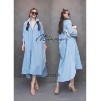 ราคา เดรสเชิ้ตทรงเรียบ Basic แต่ใส่แล้วได้ความ Classic Look Pattern เก๋คอเชิ้ตแขนยาว เนื้อผ้าลินินผสม กระดุมผ่ายาว งานชายล่างผ่าข้างกำลังดี เดินสะดวก ข้างหน้าสั้นกว่าข้างหลัง ชายโค้ง กระดุมลายเปลือกหอย ดูด