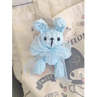 ราคา ตุ๊กตาไหมพรมน้องกระต่าย พวงกุญแจไหมพรมแฮนด์เมด พวงกุญแจน่ารัก (21242395628)