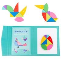 ราคา SweetKiddy ตัวต่อไม้ จิ๊กซอว์ไม้ แทนแกรม มอนเตสซอรี่ มีคู่มือ รุ่นแม่เหล็ก Tangram Puzzle ของเล่น ของเล่นเสริมพัฒนาการ (5030248124)