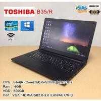 ราคา โน๊ตบุ๊คมือสอง Notebook TOSHIBA B35 R Core i5 5200U RAM 4GB HDD 500GB ขนาด 15 6นิ้ว (18384102024)