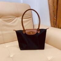 ราคา Longchamp bag New nylon waterproof medium long handle dumpling bag classic large capacity shoulder tote bag folding mommy bag (20448094204)