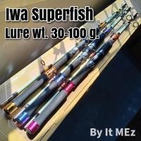 ราคา ของแท้ ราคาถูก คันเบ็ดตกปลา Iwa Superfish คันตัน 2 ท่อน Lure wt 30 100 G เหมาะสำหรับตกปลาทั่วไป หน้าดิน Spinning (842678028)