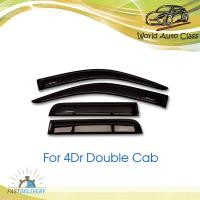 ราคา กันสาด กันสาดฝน ข้างประตู รุ่น 4 ประตู 4Dr Double Cab สีดำ 2 ชิ้น Isuzu Ford Dmax D Max Platinu m Gold series ประตู ปี2003 2011 มีบริการเก็บเงินปลายทาง (8958892407)