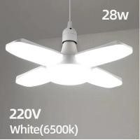 ราคา E27 พัดลม E26พับได้28W หลอดไฟ LED AC85 265V 40หลอดการเปลี่ยนรูปสำหรับบ้านเพดานคลังสินค้าและโรงรถหลอดไฟสีขาว (21341726403)