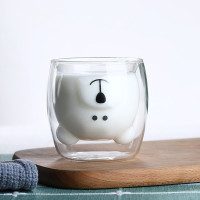 ราคา แก้วน้ำ แก้ว2ชั้น แก้วกาแฟ 2 ชั้น แก้วหมี แก้วสองชั้น แก้วเก็บความเย็น แก้วเก็บความร้อน แก้วเก็บอุณหภูมิ ขนาด 250 ml bear cup (3810708019)