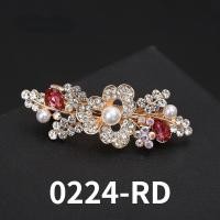 ราคา Korean Pearl Amethyst Hair Clips for Ladies Crystal Bow Pearl Flowers Hair Accessories All Match with Top Headdress (13893842928)