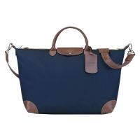 ราคา 2023ของมาใหม่กระเป๋าเดินทาง LONGCHAMP BOXFORD กระเป๋าสะพายข้างสตรีผู้ชายมีกระเป๋าสะพายขนาดใหญ่ที่มีสายคล้องไหล่ถอดออกได้สีฟ้าสีน้ำตาลสีดำผ้าใบ (20733599290)