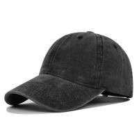 ราคา alo Same Style Pure Color Washed Denim Baseball Cap and Children Distressed Peaked Cap 6 Line Curved Brim Sun Hat (20787777144)