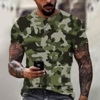 ราคา 3D พรางเสื้อยืด2023ผู้ชายผู้หญิงกลางแจ้งแฟชั่นลำลอง O คอแขนสั้นฤดูร้อนถนนขนาดใหญ่กีฬาทหารเสื้อผ้า (19737061471)