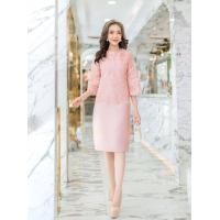 ราคา Dressyhappy ชุดเดรสออกงาน เดรสราตรีสั้น เดรสลูกไม้ปักทอเลื่อมหรูหราลายดอกไม้ กระโปรงเนื้อผ้าเรียบเนียนมันวาวมีไซส์สาวอวบ M 4XL (19503055251)