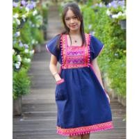 ราคา ชุดดอย ชุดเดรส ชุดพื้นเมือง ชุดผ้าฝ้ายพิมพ์ลาย ทรงเกาหลี สวยน่ารัก ตอนรับหน้าหนาว (19950421610)