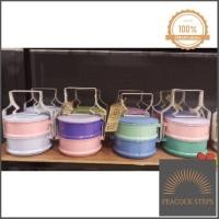 ราคา ปิ่นโต 11cm 2 ชั้น คละสี ด่วน ของมีจำนวนจำกัด Peacock Steps (10233081001)