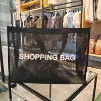 ราคา Ready Stock Mesh shopping bag large capacity nylon transparent shopping mall beach fitness yoga mesh one shoulder portable beach grid (19777978135)