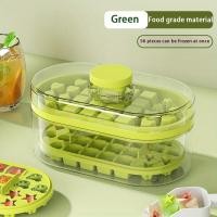 ราคา ถาดน้ำแข็งก้อนแบบกดพร้อมกล่องเก็บถาดน้ำแข็งเครื่องทำน้ำแข็งก้อนถังน้ำแข็งอุปกรณ์ทำครัวแม่พิมพ์น้ำแข็งสำหรับเบียร์แช่แข็งอย่างรวดเร็ว (21357141463)