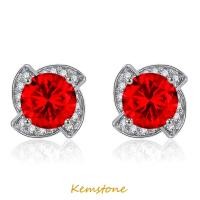 ราคา Kemstone แผ่นเงินแฟชั่นกังหันลมเพชร2เพทายกะรัตออกไซด์ต่างหูตุ้มหูผู้หญิงของขวัญเครื่องประดับนักเรียน (18940960152)