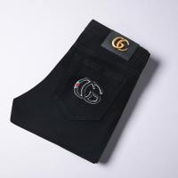 ราคา กางเกงยีนส์สีดำและสีขาวของผู้ชายกางเกงยีนส์ตรงยืดบาง (17010682074)