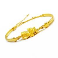 ราคา T B ผู้หญิงญี่ปุ่นและเกาหลีทรายสร้อยข้อมือทองทองแดงบริสุทธิ์24พันทองโชคดีทราย PixiuWomen ของสร้อยข้อมือคิตตี้สร้อยข้อมือ (15468480870)