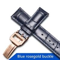 ราคา สายนาฬิกาหนังวัวอิตาลียาว20มม 22มม สายนาฬิกาข้อมือหนังหัวเข็มขัดพับได้สายนาฬิกาเหมาะสำหรับ IWC Agugieser Series (10579010088)