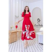 ราคา พร้อมส่ง S 4XL JISOO P38 dress เดรส เดรสยาว เดรสปลาคราฟ เดรสสีแดง เดรสผู้หญิง เดรสแฟชั่นสวยๆ ใส่ไปทะเล ใส่ไปคาเฟ่ ใส่ไปงานแต่ง (18528284254)
