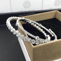 ราคา Rozy 14k bracelet set กำไลงานชุบทองคำขาว คริสตัล Swarovski ล้อมทั้งวง (16300699525)