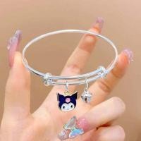 ราคา สร้อยข้อมือ สร้อยข้อมือเงินแท้ 925 สร้อยข้อมือคู่ กำไลน่ารักๆ ลายการ์ตูน Kuromi คิตตี้ มายเม น่ารัก สไตล์ญี่ปุ่น (19184826257)
