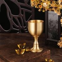 ราคา แก้วไวน์ แก้วทองเหลืองแท้เคลือบทอง แก้วน้ำไหว้พระและสิ่งศักดิ์สิทธิ์ (21168526420)