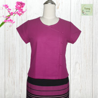 ราคา ผ้าไทย เสื้อผ้าฝ้าย เสื้อพื้นเมือง เสื้อพื้นเมืองผู้หญิง เสื้อผ้าฝ้ายผญ เสื้อพื้นเมืองสีชมพู เสื้อพื้นเมืองสีขาว เสื้อพวงชมพู (19975735694)
