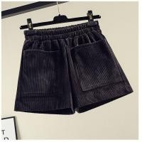 ราคา กางเกงขาสั้นผ้าลูกฟูกเอวสูงใหม่กางเกงขาม้ากางเกงลำลองอเนกประสงค์เกาหลีขนาดใหญ่หลวม (18989341805)