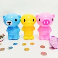 ราคา กระปุกออมสิน กระปุกออมสินน่ารัก ออมสิน 3 สหาย กระปุกออมสิน พลาสติก ราคาถูก คละสี (17388141701)