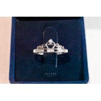 ราคา แหวนเงินแท้ 925 ชุบเคลือบทองคำขาว ประดับเพชร CZ Swiss Diamond เกรดพรีเมียม รุ่น Little Princess Allure Jewelry (19502805002)