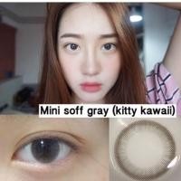 ราคา คอนแทคเลนส์ Mini Soft Gray Brown ยี่ห้อ kitty kawaii ค่าสายตาปกติ 700 (17283521615)