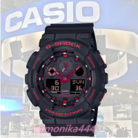 ราคา นาฬิกาข้อมือCasioนาฬิกาสปอร์ตแฟชั่น นาฬิกาข้อมือชาย GShock รุ่น GA100B 4A Red (17818551355)