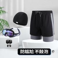 ราคา FRLO กางเกงว่ายน้ำชาย M 5XL กางเกงกีฬาขาสั้นผู้ชาย กางเกงมีซับเลคกิ้ง Doubel Layer ชุดว่ายน้ำ 50 160KG wearable รุ่นQ21008 1 (19456996801)