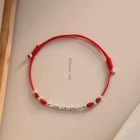 ราคา T B S925ดีไซน์ดั้งเดิมเงินแท้ทำจากไม้ไผ่สีแดงเชือกสำหรับผู้หญิงกำไลข้อมือถักสร้อยข้อเท้าสำหรับผู้หญิงของขวัญแบบปรับได้ (17289543293)