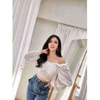 ราคา c101 เสื้อครอปลูกไม้ญี่ปุ่นนำเข้า เสื้อครอป เสื้อลูกไม้ เสื้อแฟชั่น งานป้ายcottoncandy ครอปลูกไม้แขนยาวเก๋ๆ (17509088235)