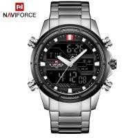 ราคา NAVIFORCE นาฬิกาผู้ชายแบรนด์หรูนาฬิกาดิจิตอล Chronograph Sport นาฬิกาข้อมือควอตซ์กันน้ำทหารสายรัดเหล็กนาฬิกาส่องสว่าง (21341803794)