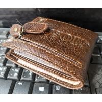 ราคา ร้านอันดับ1 ในลาซาด้า HonestBee Gioss กระเป๋าสองพับสั้นหนังวัว ลายของเส้นหนังเห็นเด่นชัด มีหูปิดกระเป๋า (9572321185)