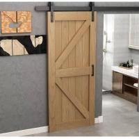 ราคา 4 9FT 6 6FT 1 5 เมตร 2 เมตร ชุดรางเลื่อนประตูสไลด์ ฟุต รางเลื่อนประตู ประตูบานเลื่อน รางประตูเลื่อน ชุดรางเลื่อน Sliding Barn Door ไม่ขายประตู ฮาร์ดแวร์ประตูยุ้งข้าวเลื่อนลูกกลิ้งรางช (20091346252)