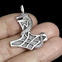 ราคา จี้สร้อยคอสำหรับผู้ชาย สมอเรือ หรือค้อนธอร์ไวค์กิง นาจา เงินแท้ 92 5 (21155283768)