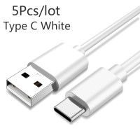 ราคา สายเคเบิล USB Type C 5ชิ้น ล็อตสำหรับ Samsung Galaxy Tab A7 Lite S7 FE F22 F32 F12 M42 M32 M12 A22สายชาร์จเร็ว5g (21359293720)