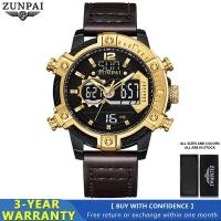 ราคา ZUNPAI นาฬิกาสำหรับผู้ชายสายหนังสำหรับเล่นกีฬากันน้ำแบบดั้งเดิมนาฬิกาควอตซ์แนวโน้มแฟชั่นปฏิทินนาฬิกาข้อมือหรูหราดิจิทัลแอลอีดีดิจิตอลของคุณภาพสูงนาฬิกาสะท้อนแสงของแท้ฟรีพร้อมกล่อง (19951277457)