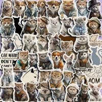 ราคา 50ชิ้นสุภาพบุรุษวินเทจสติกเกอร์สุนัขแมว Diy คอมพิวเตอร์ Washi สติกเกอร์สมุดภาพงานฝีมือศิลปะเครื่องเขียนนักเรียน (20939138858)